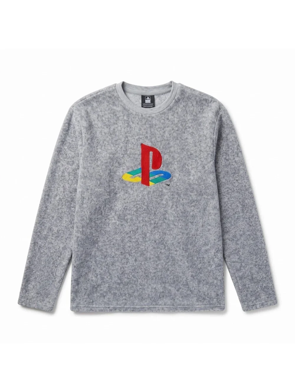 Official Sony PlayStation gray fleece crewneck sweatshirt Size M